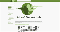 Desktop Screenshot of airsoft-verzeichnis.de